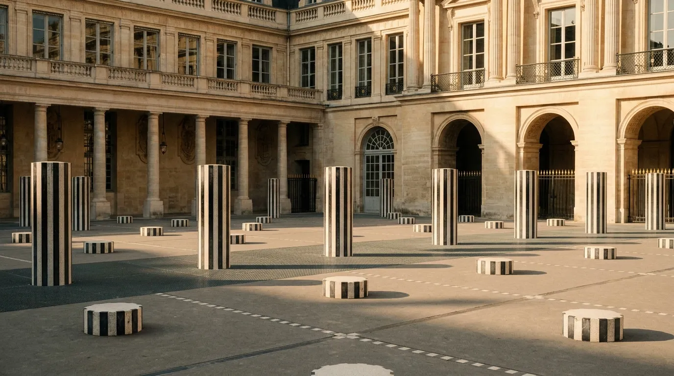 Colonnes de Buren — cour du Palais-Royal